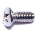 Midwest Fastener #10-32 x 1/2 in Phillips Oval Machine Screw, Plain Stainless Steel, 100 PK 05021